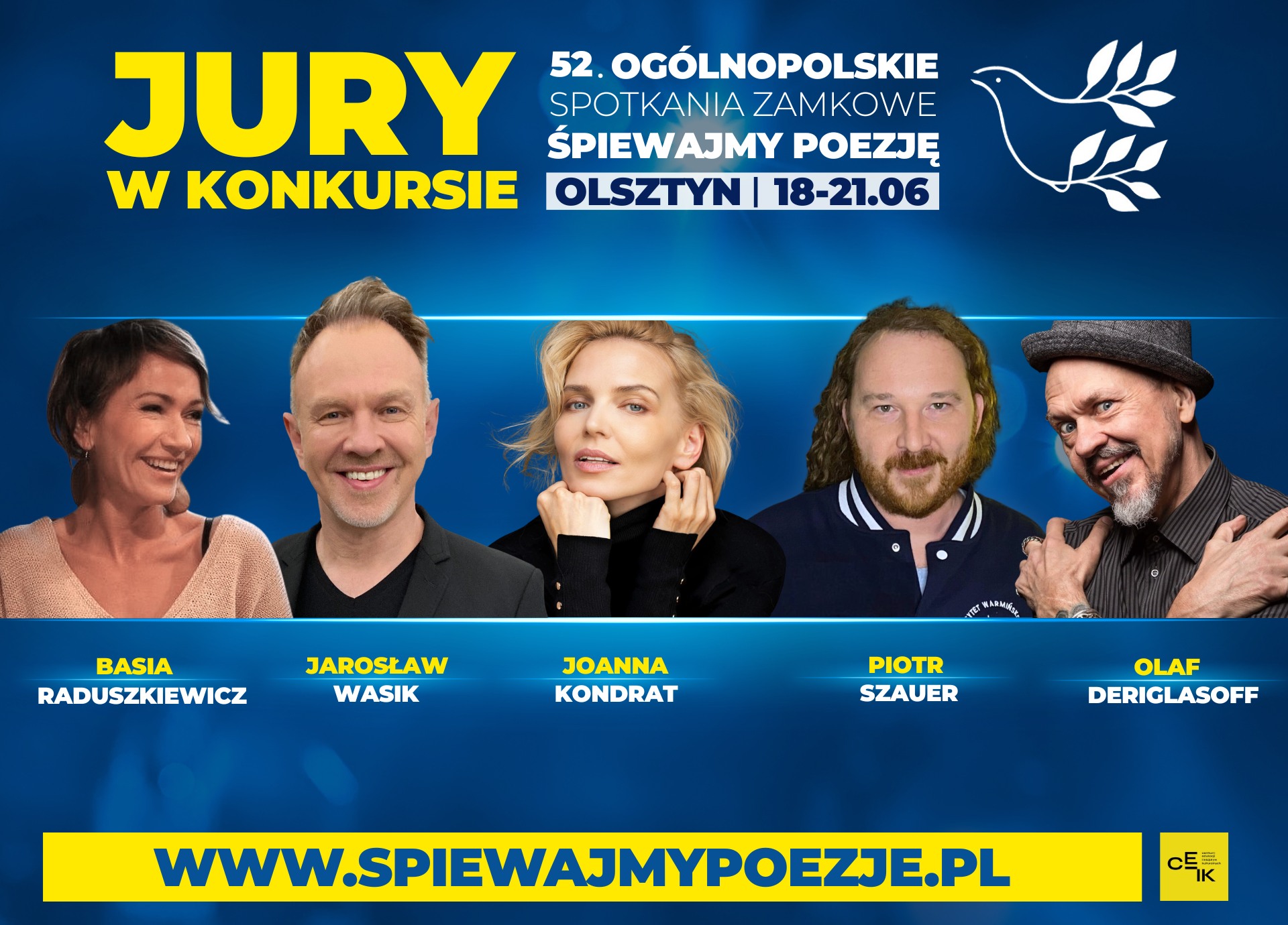  Poznajcie Jury 52. Ogólnopolskich Spotkań Zamkowych „Śpiewajmy Poezję”!
