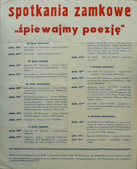 plakat wydarzenia 1984